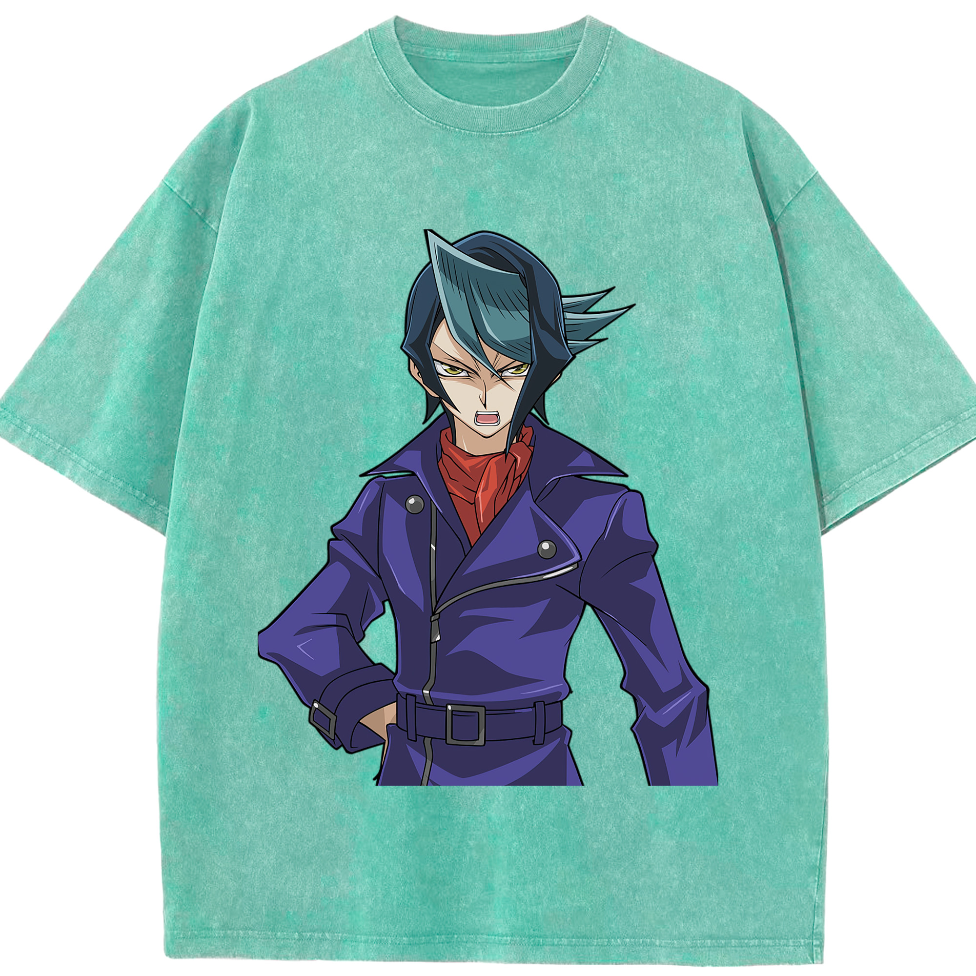 （画像用） 遊☆戯☆王 Yu-Gi-Oh! 綿100% ヴィンテージ風 半袖Tシャツ（フロントプリント）